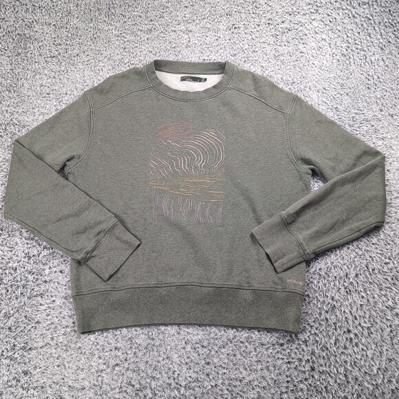 Prana Other - PrAna Sweatshirt Men Small Green Crew Neck Casual Lounge Logo Graphic Athleisure